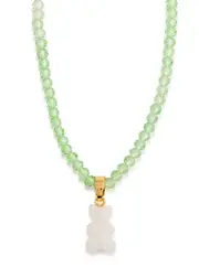 Crystal Haze Candy Floss Nostalgia Bear Beaded Necklace - Multicoloured 1 ONE SIZE