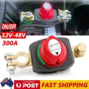 Car Battery Disconnect Isolator ON Off Switch Battery Terminal 12V-48V Boat 300A