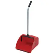 Jumbo Lobby Dust Pan Fine Debris Strip Hanging Hole Red 13 5/8x14x8 7/7 Inch