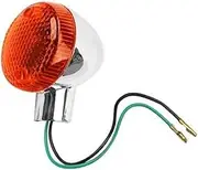 Front Rear Turning Indicator Lights Motorcycle Front Rear Turn Signal Indicator Light Signal Light Lamp, for Rebel CA250 CMX250 Accessories Motorcycle Turn Signal Lights(Black 1 pcs)