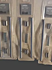 LOT OF THREE KITCHEN DRAWER PULLS 95/8" TOTAL OF 6 HANDLES