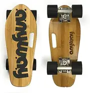 Beginners Skateboards for Kids Mini Cruiser Fish Skateboard for Girls Boys Teens Highway Brush Street,C