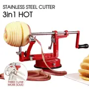Kitchen Tool Apple Peeler Slinky Machine Fruit Cutter Slicer Corer 3 in 1 Red AU