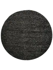 Avani Charcoal Loop Round Rug