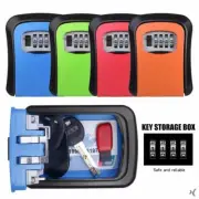 4-Digit Combination Lock- Wall Mounted Key Safe Storage Lock Box Wall Safe