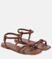 [Gianvito Rossi] Gianvito Rossi Juno leather sandals AU 9 brown