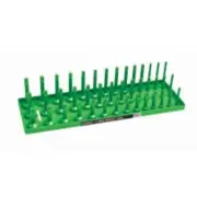 Hansen Global 12033 1/2" Sae 3-row Socket Tray, Green