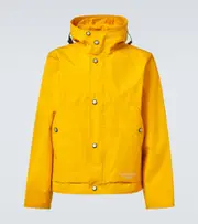 [Stone Island] Stone Island Logo laminated cotton poplin raincoat AU 96 yellow