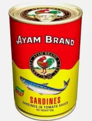 4 X Ayam Brand Sardine In Tomato Sauce 425g Express Shipping
