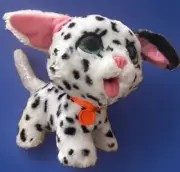 Fur Real ~ Peealots Black White Spotted Cat Toy Hasbro Connect Walker Leash