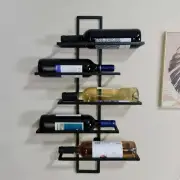 Wine Rack, Metal Wine Rack, Wine Storage Rack, Vertical Wine Rack, 5 Bottles