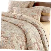 Luxury Paisley Bedding Design 800 Thread Count 100% Cotton Bohe King Khaki