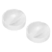 Microwave Time Control Knob Universal Timer Plastic Rotate Switch 7MM White 2PCS