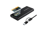Simplecom NVMe / SATA M.2 SSD to USB-C Enclosure with SMART LED Screen (SE530)