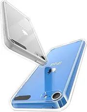 Case for iPod Touch 7, iPod Touch 5/6 MP3 Transparent Hybrid 2 in 1 with 2 Protector 360 full Shockproof Cover for iPod Touch 5/6/7 - Clear
