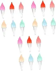 [MERRYHAPY] 3sets Adorable Ice Cream Lipstick Tubes Reusable Gloss Containers Lightweight DIY Cosmetic Bottles for Lip Oil and Gloss Practical Travel 6pcs*3