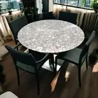 30" White Agate Coffee & Tea Table Luxury Hotel Garden Furniture Modern Bar Deco