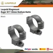 Leupold Scope Ringmount Ruger M77 30mm Medium Matte Black Steel #le51041