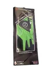 MEN'S ZERO FRICTION COMPRESSION GOLF GLOVE-ONE SIZE FITS ALL-l Green LH Only