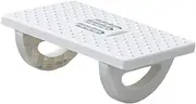Under Desk Footrest, Foot Stool with Massage Texture, Can Swing 180 °, Office Footrests Desk Step Support for Computer Gaming Home Office Study, White