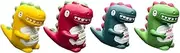 Car Display Screen Decoration - Center Console Dinosaur Decoration,4PCS Cartoon Desks Ornament, Dashboard Decor for Living Rooms, Vehicles