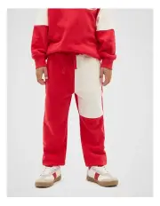 [Seed Heritage] Colourblock Track Pant in Chilli Red