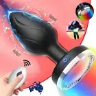 Sucking Wireless Plug Vibrating Light Thrusting Couples Vibrator Licking Sex Toy