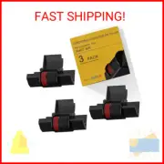 3 Pack Compatible Calculator Ribbon Replacement for Casio hr-100tm Ink IR-40T Ca