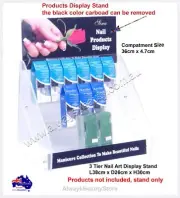 Retail Shop Products Display Stand 3 Tier Acrylic Rack Ea Tier Gap Can Fit 47mm