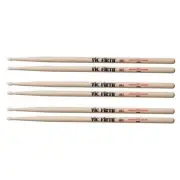 Vic Firth 5AN Classic Hickory 5A Nylon Tip Drum Sticks x 3 Pairs