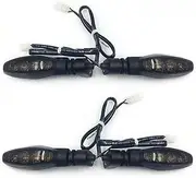 KIXURO Light Turn Signal Light for Tiger 800 XC XCA XCX XR XRX 850 Sport 900 GT 1050 1200 Motorcycle Accessories Indicator Lamp Blinker Motorcycle Turn Signal Light(Black 2 Pair Smoke)