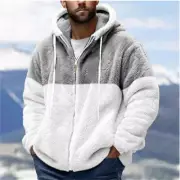 Men's Warm Winter Jacket Fleece Jacket Casual Hoodie Coat