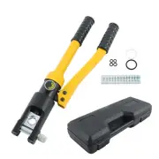8MT Hydraulic Wire Crimping Tool Cable Lug Terminal Crimper YQK-120 W/ 8 Dies