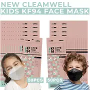 100 Piece Color Mix! Kids KF94 Face Mask Protective Cover Comfortable Breathable