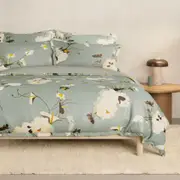 Sheridan Halles Quilt Cover in Blue Ice Size: Super King Cotton