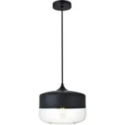 Living District LD2243BK Ashwell 1 Light 10 inch Black Pendant Ceiling Light