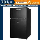 90L Portable Fridge Freezer Bar Upright 12V 24V 240V Camping Outdoor Trav -D-BK