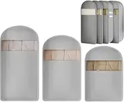 [Generic] Garment Bags for Clothes - Dustproof Closet Clothes Storage Bags | Space Saver Flexible Dress Coat down Jacket Cover for Hotel Dorm