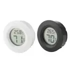 Mini Digital LCD Thermometer Hygrometer Round Shape Temperature Humidity Meter