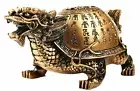 Dragon Turtle Tortoise Home Decor Blessing Statue Feng Shui Chinese Gift