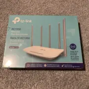 Tp-link AC1350 Wireless Dual Band Router Archer C60 White, NEW