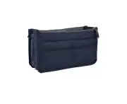 Bag Insert Organiser Handbag Women Travel Makeup Purse Wallet Pouch Organiser Au - Navy Blue