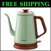 Compact 1000W Stainless Steel Gooseneck Kettle - Perfect for Pour Over Brewing