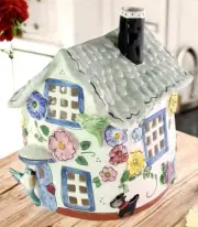 Blue Sky Clayworks WILDFLOWER Tea Light Candle House Auth Retailer NEW