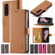 For Samsung Galaxy Z Fold 4 3 5G Luxury Magnetic Leather Wallet Card Case Cover