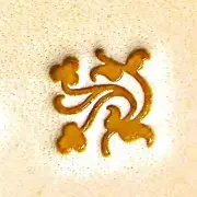 Craft Sha Leathercraft Tool 8x8mm E376 Ornate Leaf Pattern Custom Leather Stamp