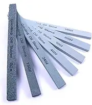 Atoplee Green Silicone Carbon Polishing Oilstone for Ceramic Painted Metal Grinding Grit 80#/150#/240#/400#/600#/800#/1000# [All Grits, 7pcs]