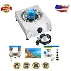 Quick Heating Portable Gas Stove - 12000 BTU Single Burner for Outdoor Cooking