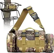 Hunting Tree Stand Bag - Camouflage Waist Bag, Large Capacity Storage | Waterproof Fanny Pack with Multiple Pockets, Durable Hunting Gear Bag, Adjustable Straps for Hunters, Outdoor Adventure