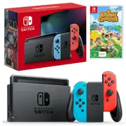 Nintendo Switch Neon Joy-Con Console with Animal Crossing: New Horizons Bundle